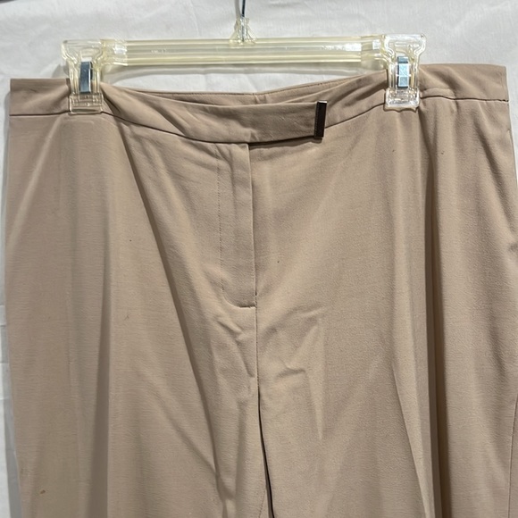 Women Pants by Sandra King size 14 beige zipper front - Picture 3 of 6